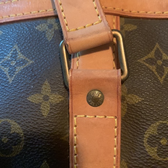 Auth LOUIS VUITTON Sac Souple 55 Monogram Boston Bag - Picture 4 of 7